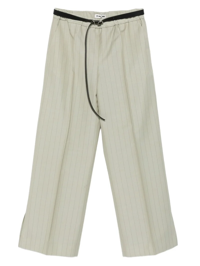 Pantaloni Jil Sander Pinstripe gri