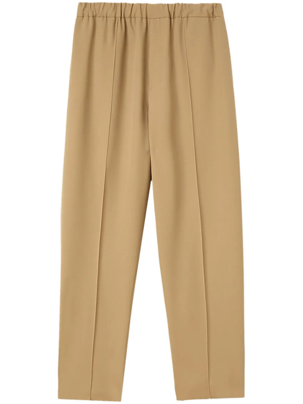 Pantaloni Jil Sander elasticated-waist tapered bej