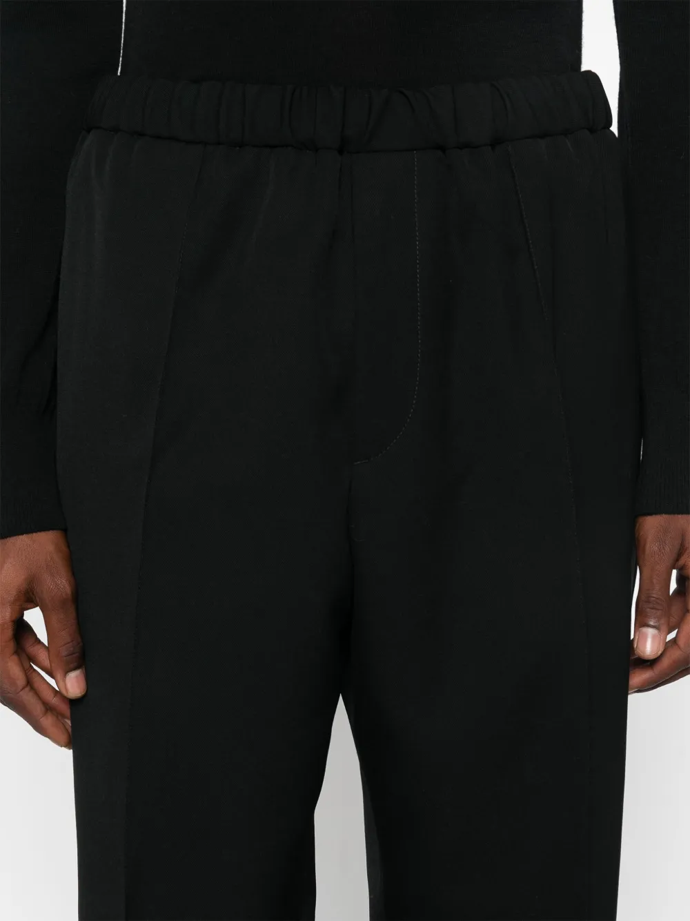 Pantaloni Jil Sander tapered negru - imagine 3