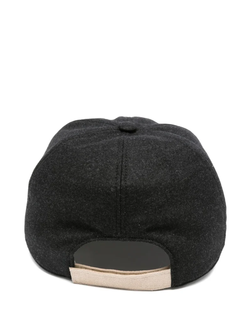 Alternative view of Sapca Eleventy curved-peak wool-blend gri