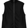 Vesta Jil Sander high-neck zip-front negru