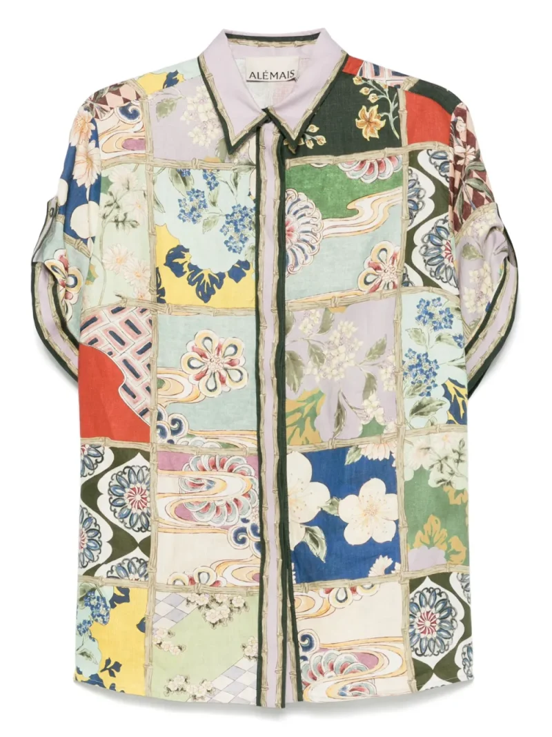 Camasa Alemais Bianca multicolor