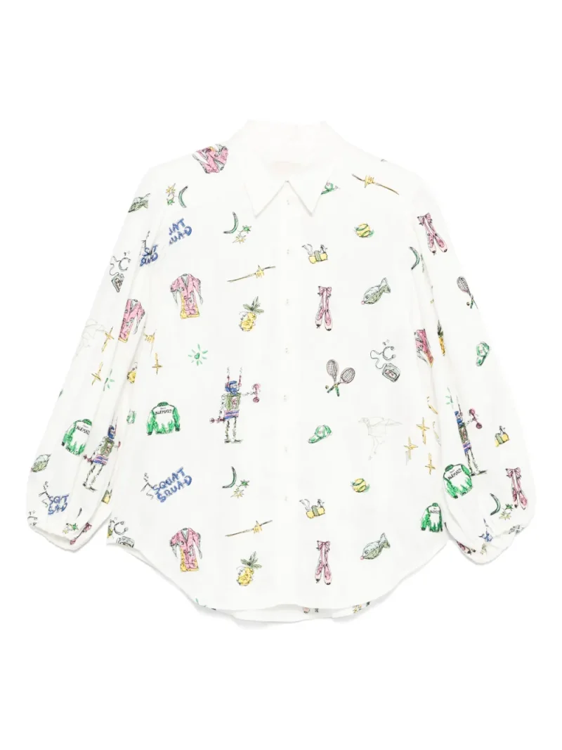 Camasa Alemais Long Sleeve alb