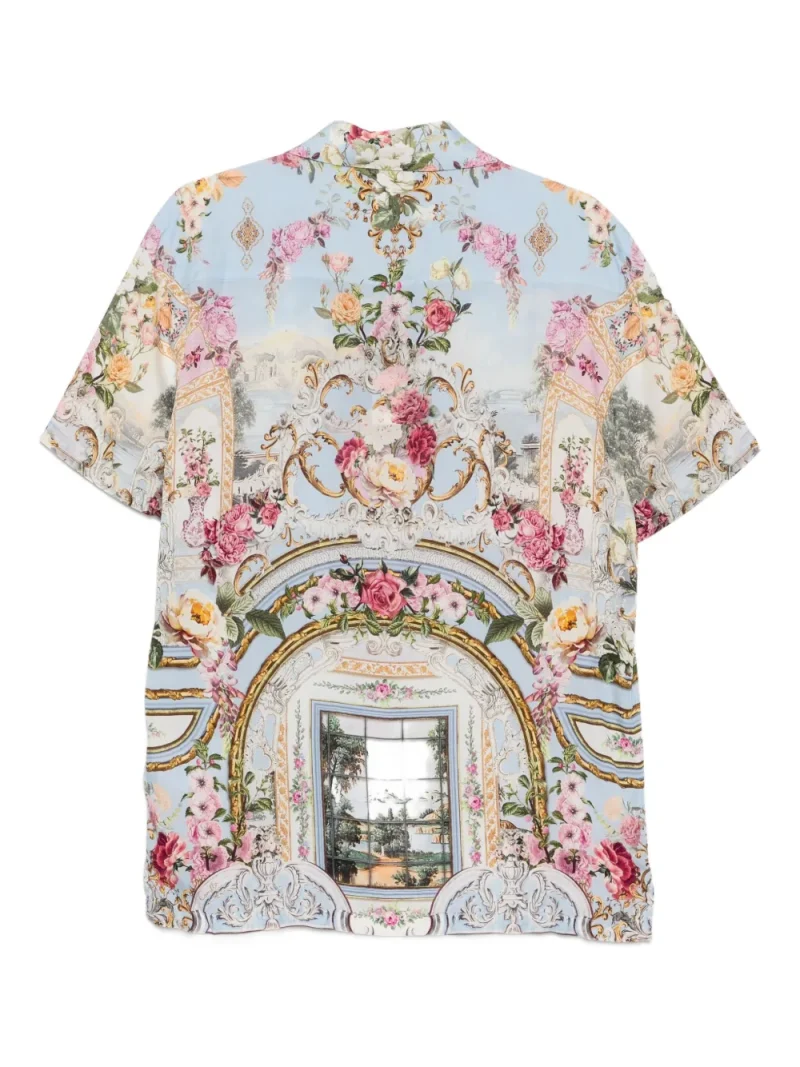 Alternative view of Camasa Camilla Floral Baroque-Print albastru