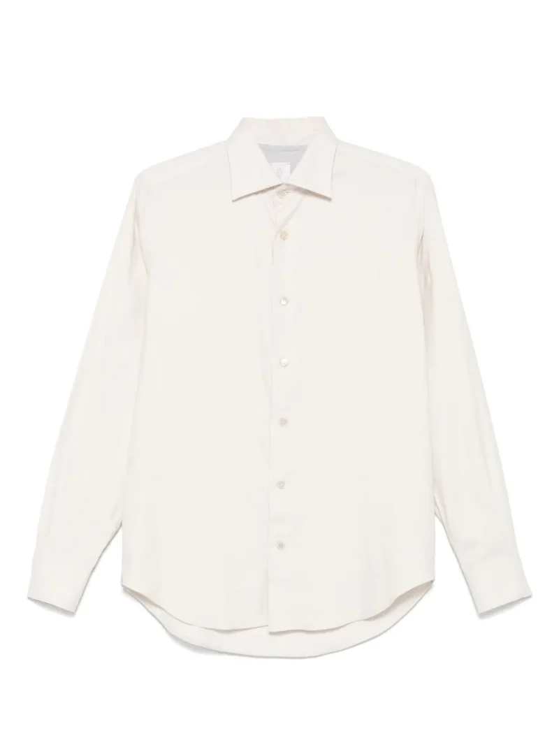 Camasa Eleventy Long-Sleeve Button-Down bej