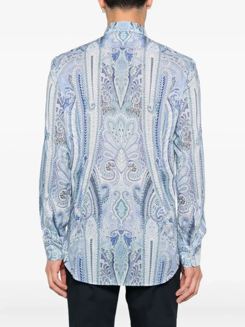 Alternative view of Camasa ETRO Paisley-Print albastru