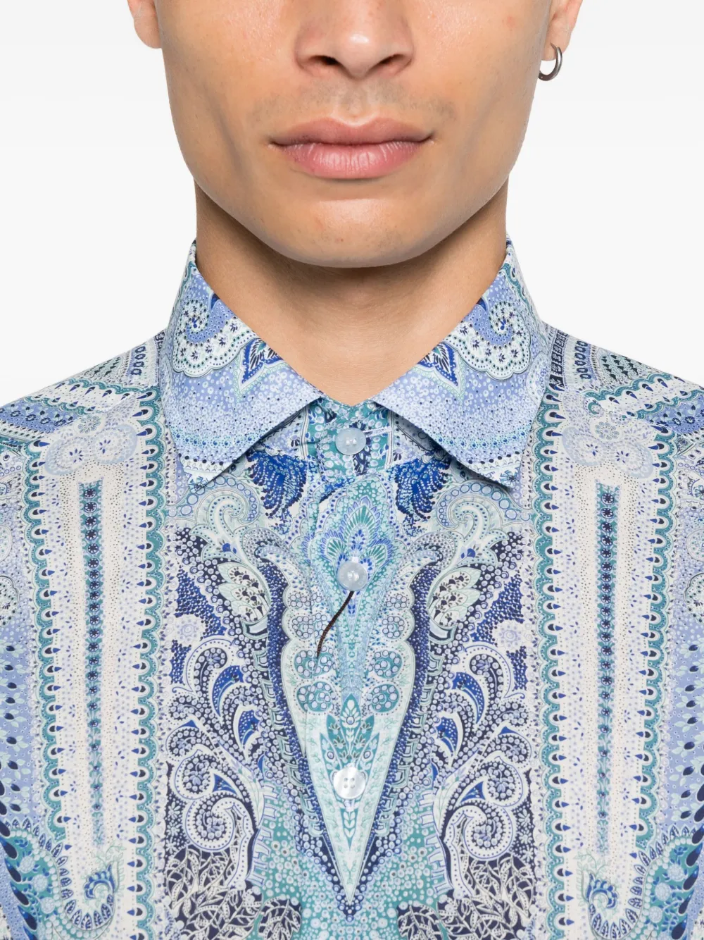 Camasa ETRO Paisley-Print albastru - imagine 5