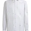 Camasa ETRO Striped Button-Up alb