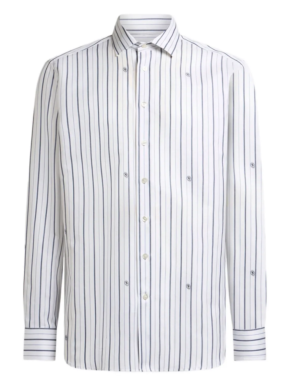 Camasa ETRO Striped Button-Up alb