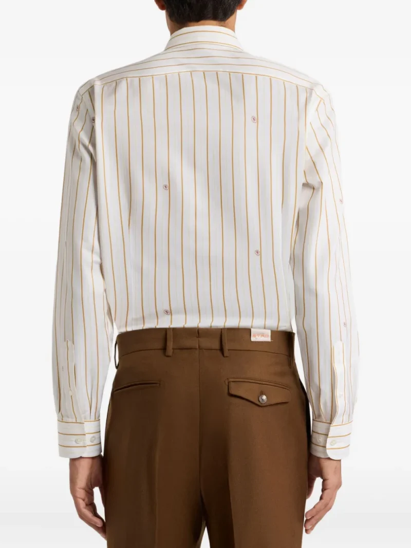 Alternative view of Camasa ETRO Striped Button-Up alb