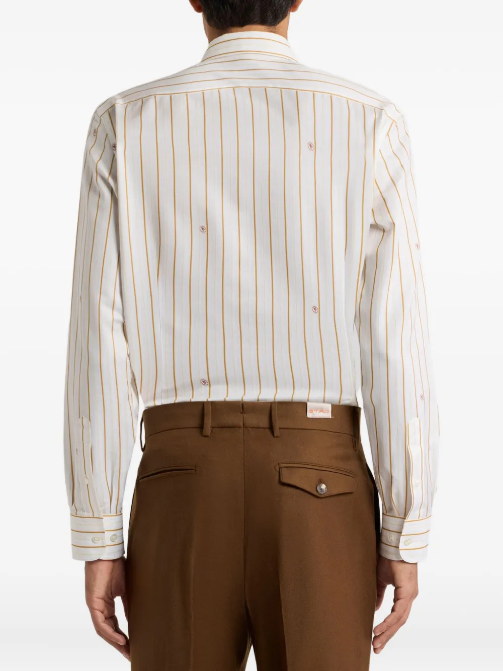 Camasa ETRO Striped Button-Up alb - imagine 2