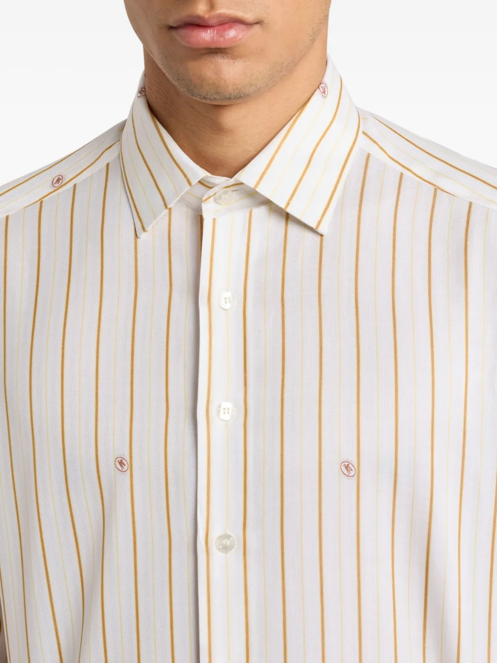 Camasa ETRO Striped Button-Up alb - imagine 5