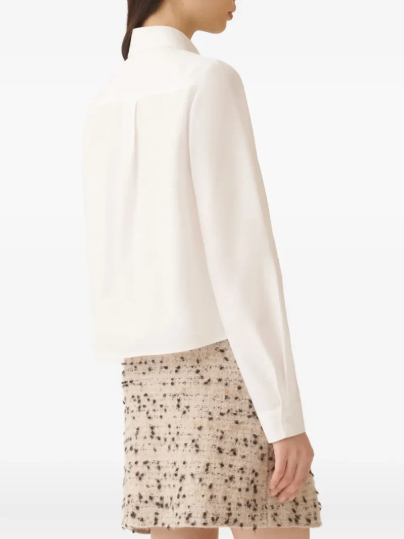 Alternative view of Camasa Fabiana Filippi Chain-Embellished Poplin alb