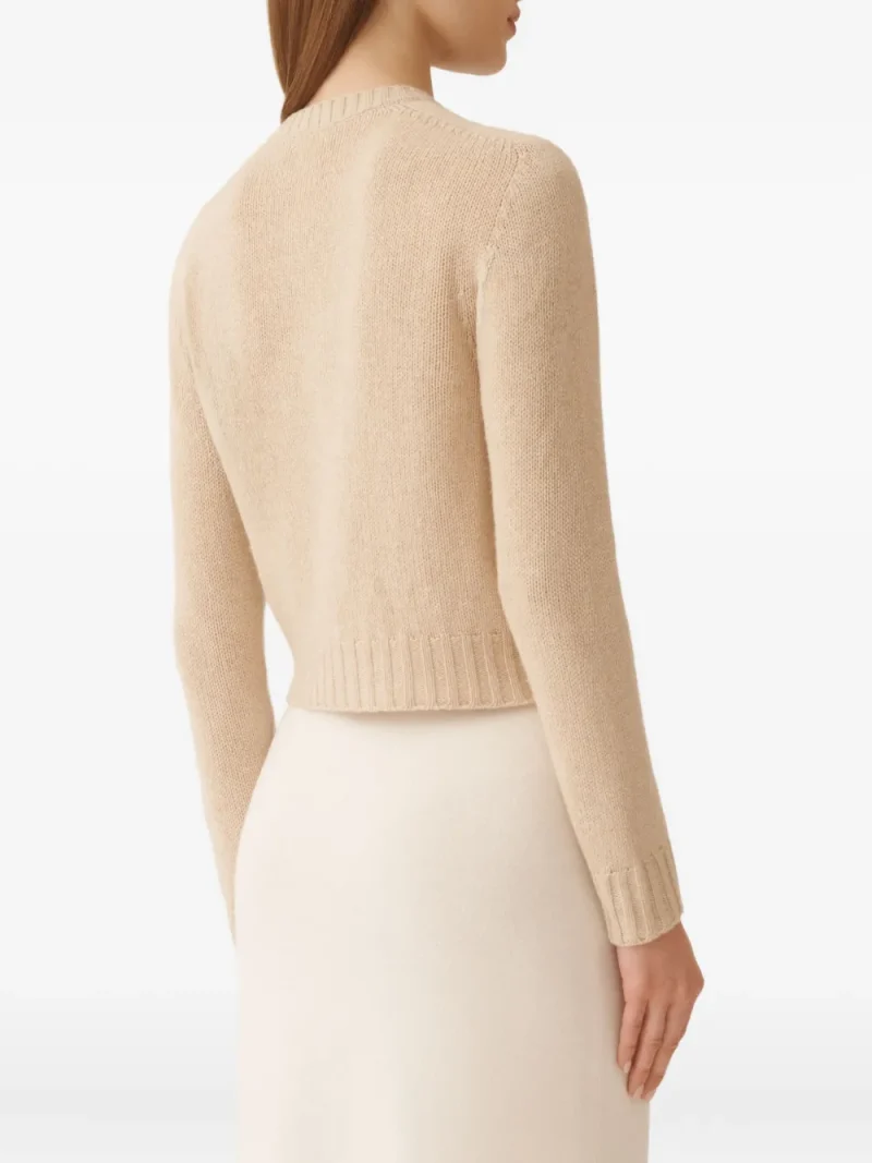 Alternative view of Cardigan Fabiana Filippi Crystal-Embellished bej