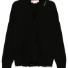 Cardigan Marni Dishevelled jumper negru