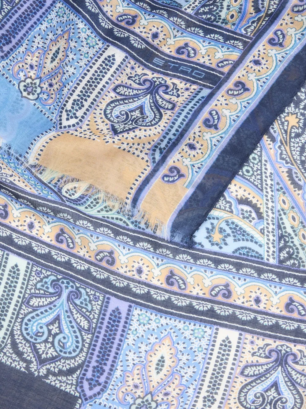 Esarfa Etro Patterned Cashmere blemarin - imagine 2