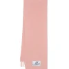 Esarfa Marni brushed alpaca-wool roz
