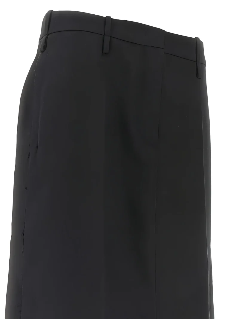 Alternative view of Fusta Jil Sander midi Pleated negru