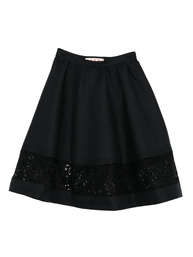 Fusta Marni embellished cotton negru