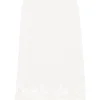 Fusta midi Fabiana Filippi Lace-Trimmed alb