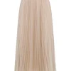 Fusta midi Fabiana Filippi Pleated bej