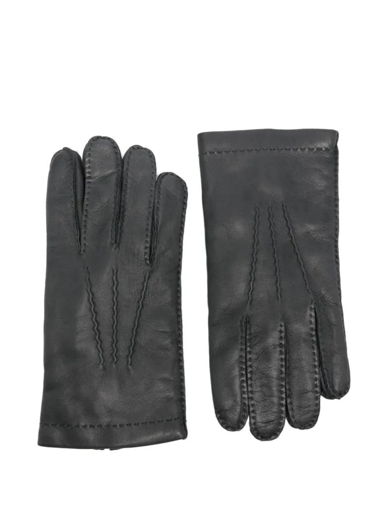 Manusi Eleventy Leather negru