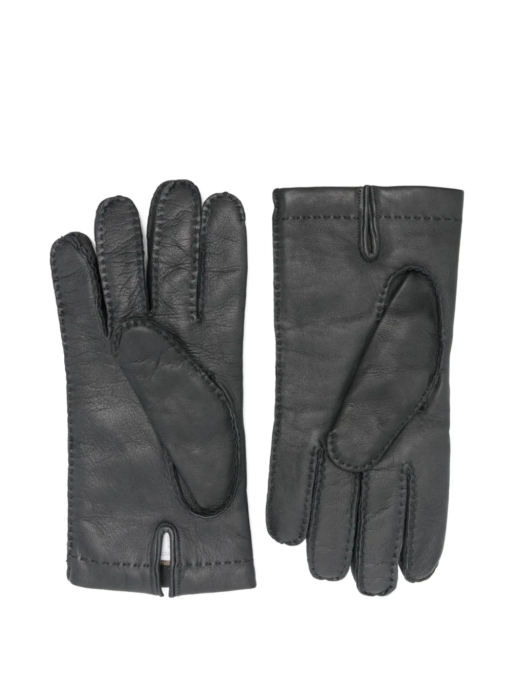 Manusi Eleventy Leather negru - imagine 2