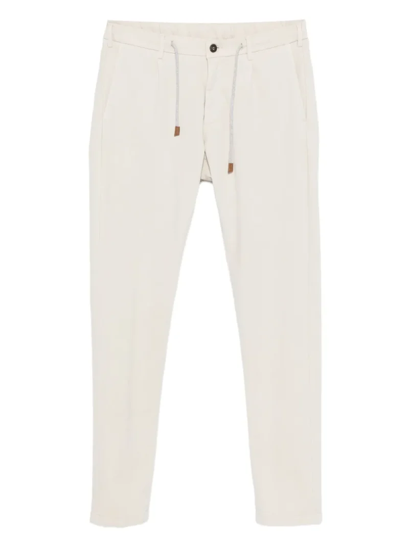 Pantaloni Eleventy Drawstring-Waist bej