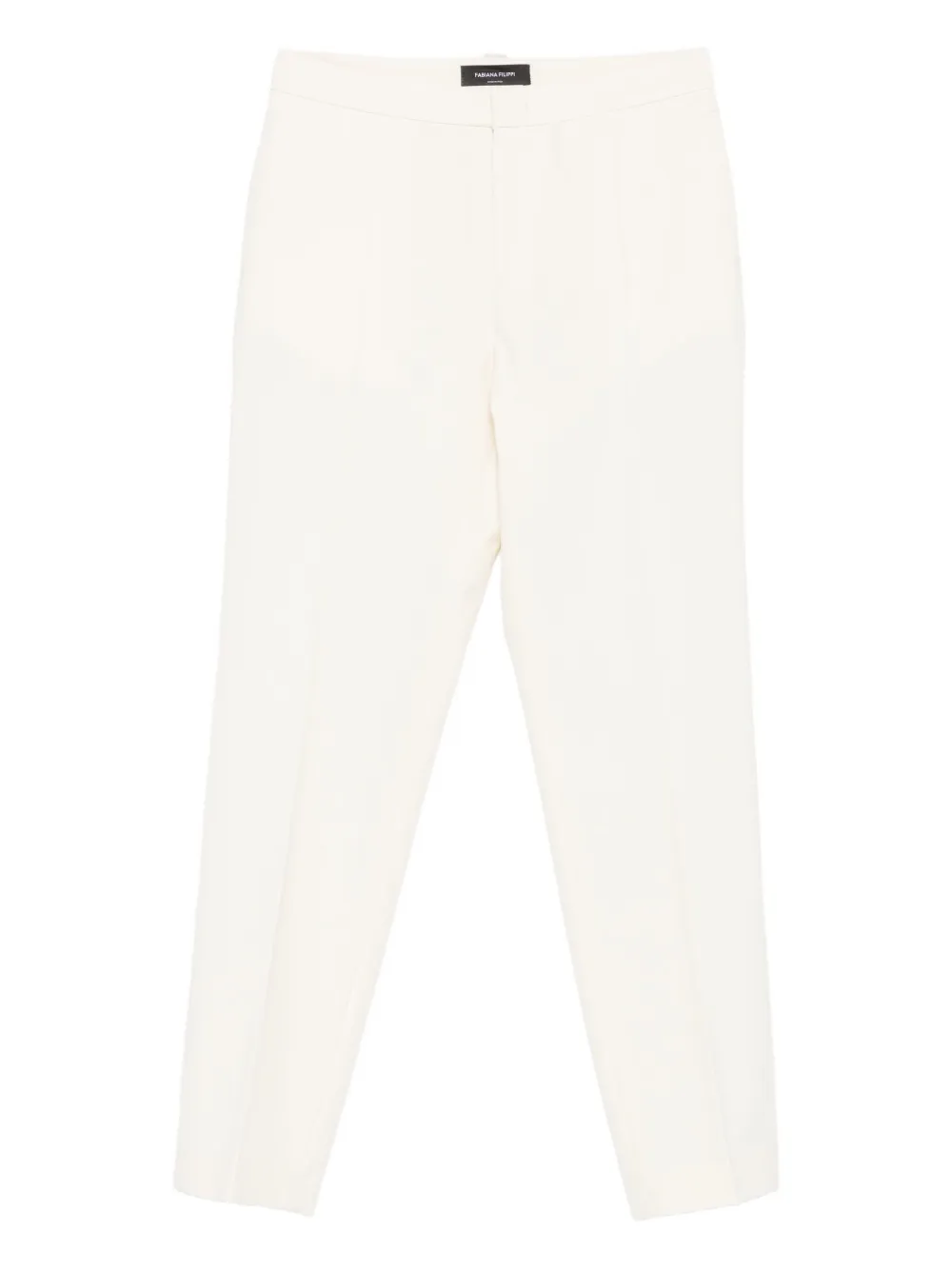 Pantaloni Fabiana Filippi Straight-Leg alb