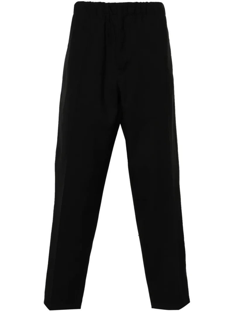 Pantaloni Jil Sander elasticated-waist negru