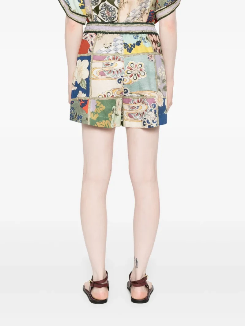 Alternative view of Pantaloni scurti Alemais Bianca multicolor