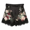 Pantaloni scurti Zimmermann Hypnotic Floral-Print negru