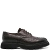 Pantofi Doucal's Leather Derby maro