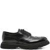 Pantofi Doucal's Leather Oxford negru