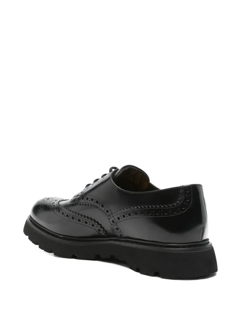 Alternative view of Pantofi Doucal's Leather Oxford negru