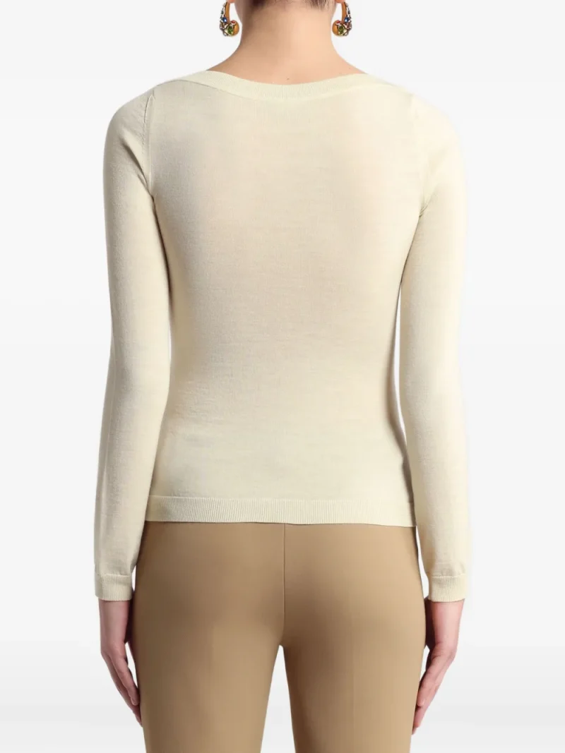 Alternative view of Pulover ETRO Floral-Jacquard bej