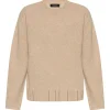Pulover Fabiana Filippi Monili-Embellished bej