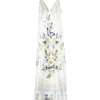 Rochie Camilla Butterfly Floral Print Silk multicolor