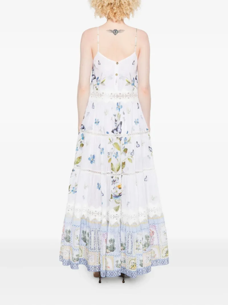 Alternative view of Rochie Camilla Floral Tiered Lace ecru