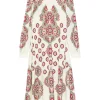 Rochie ETRO Paisley-Print Long-Sleeve multicolor