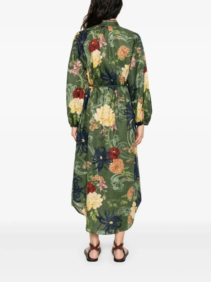 Alternative view of Rochie maxi Alemais Avery khaki