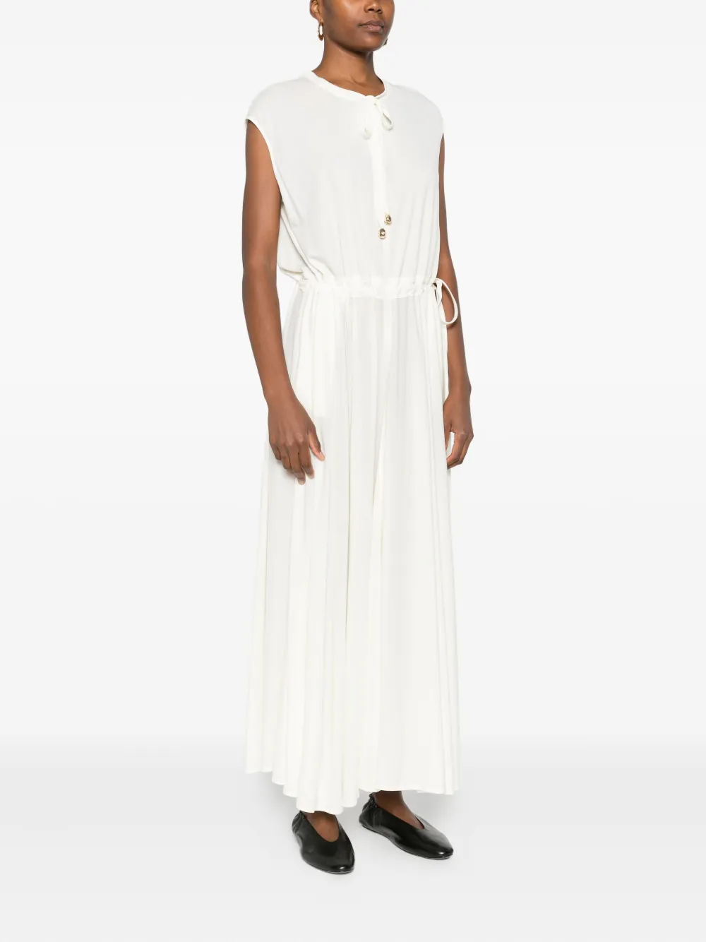 Rochie maxi Fabiana Filippi Sleeveless bej - imagine 3