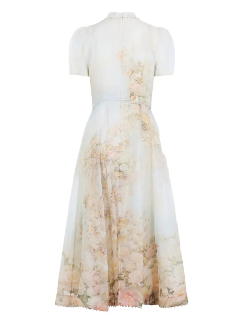 Alternative view of Rochie midi Zimmermann Memento Floral-Print alb