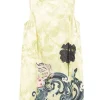 Rochie mini Alemais Rochester Floral-Print Sleeveless verde