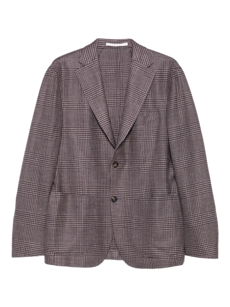 Sacou Eleventy Checked Single-Breasted mov