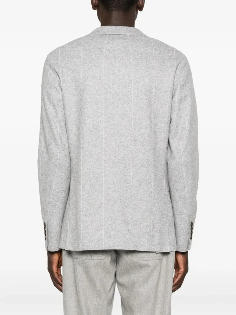 Alternative view of Sacou Eleventy Pinstripe Wool gri