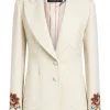 Sacou ETRO Floral-Embroidered bej