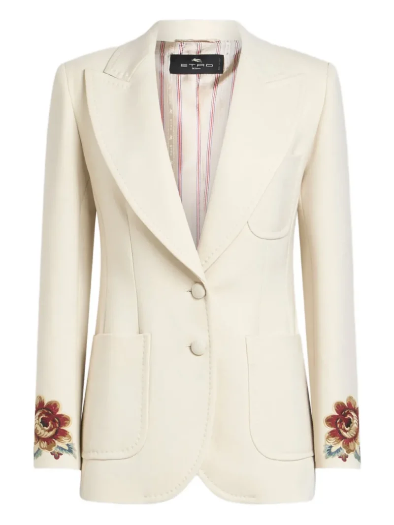 Sacou ETRO Floral-Embroidered bej