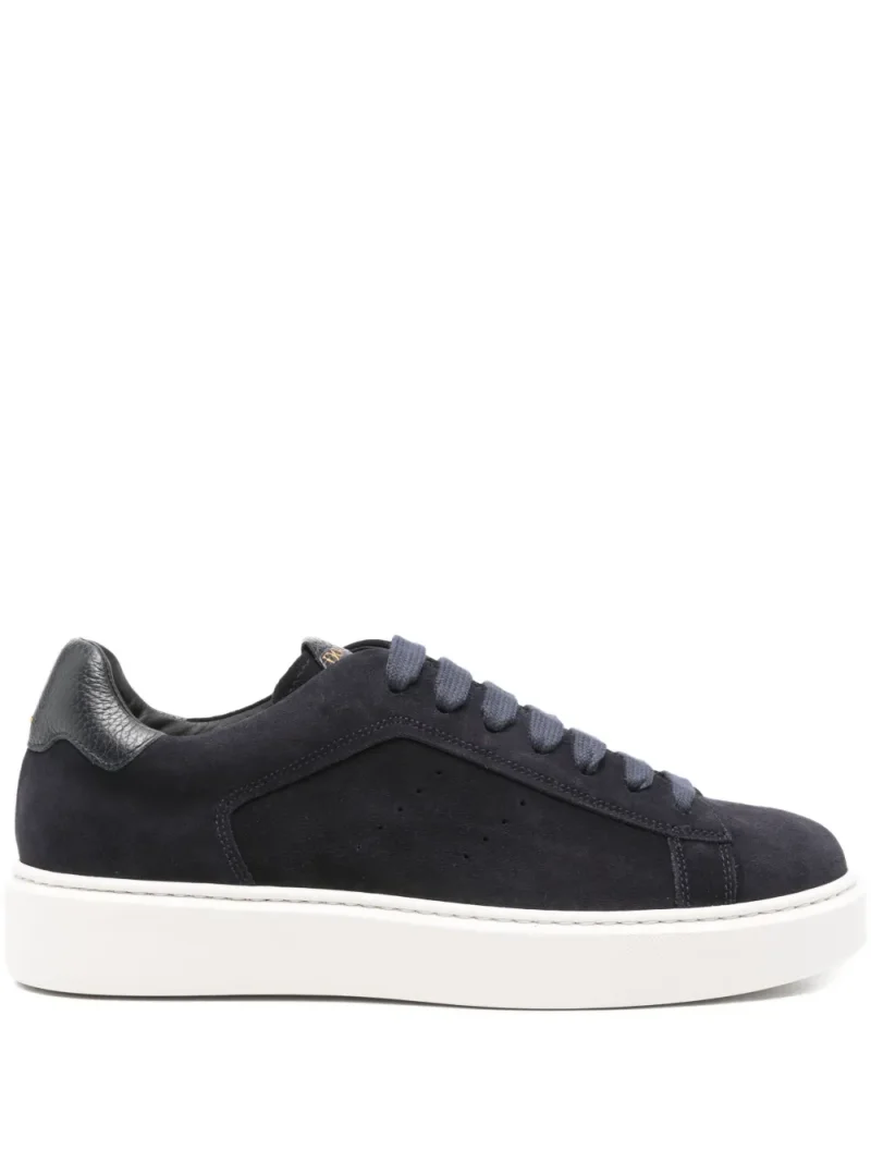 Sneakers Doucal's Clay Suede Lace-up bleumarin