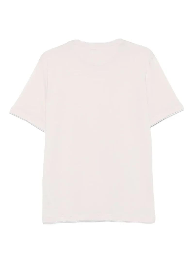 Tricou Eleventy Cotton Crew-Neck bej